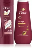 Набор для ухода за телом Dove Pro Age гель для душа и молочко, увлажняющий, 2 × 400 мл — фото 1