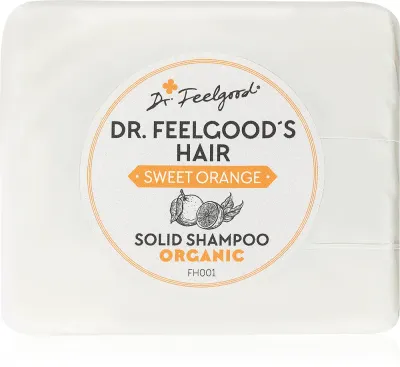 Шампунь твёрдый Dr. Feelgood Sweet Orange для всех типов волос, дорожный формат, 100 г