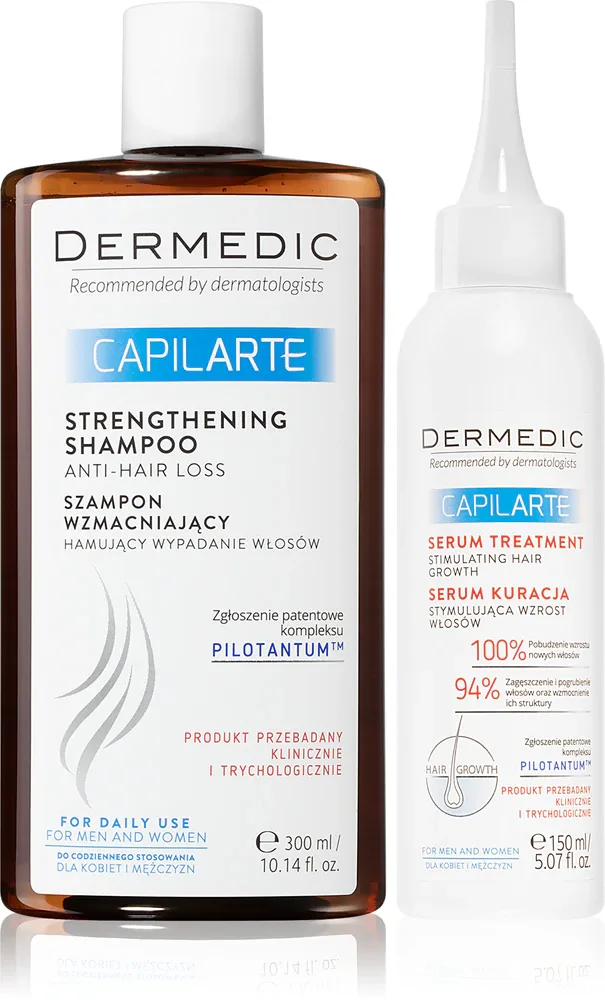 Набор для роста волос Dermedic Capilarte Hair Growth шампунь и сыворотка, для всех типов волос, 1 шт