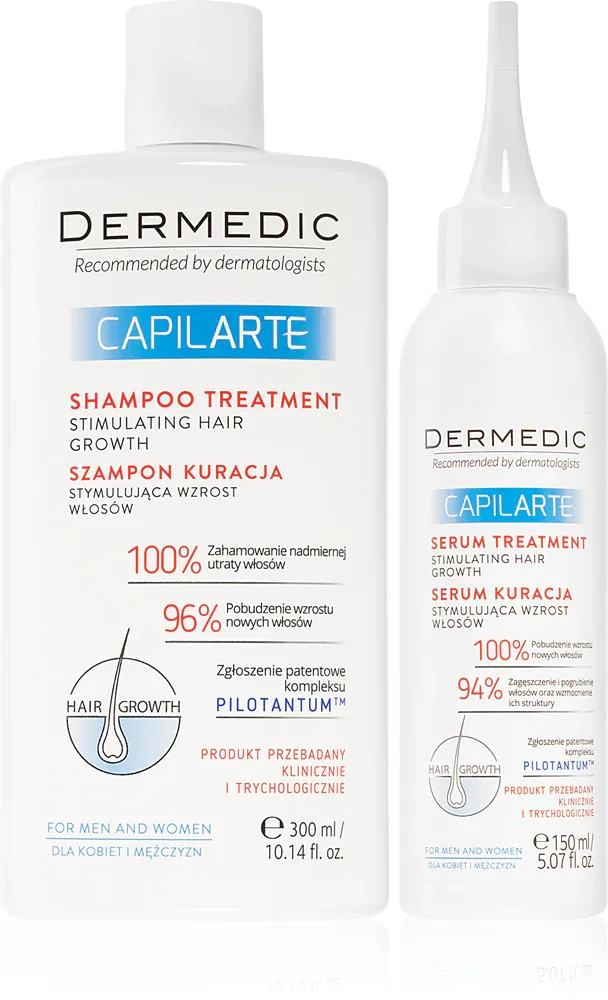 Набор для роста волос Dermedic Capilarte Hair Growth шампунь и сыворотка, для всех типов волос, 1 шт