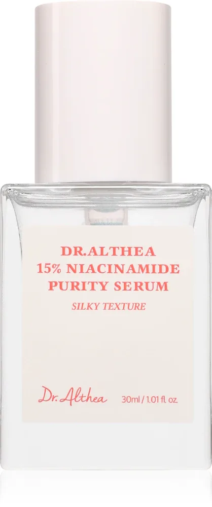 Сыворотка для лица Dr. Althea 15% Niacinamide Purity Serum с ниацинамидом, для проблемной кожи, 30 мл