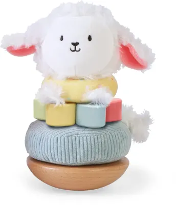 Пирамидка детская 2Kids Toys Stacking Tower Toy Sheep развивающая, с мотивом овечки, 5 шт 18m+