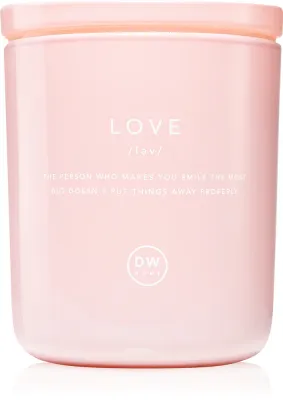 Свеча ароматическая DW Home Definitions LOVE Peony Apple цветочно-фруктовый аромат, с хлопковым фитилём, 264 г