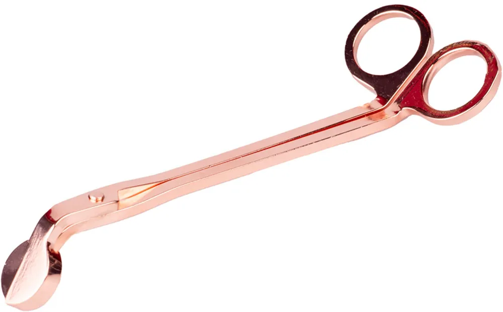 Ножницы для фитиля свечи Emocio Wick Trimmer Rosegold для подрезки фитиля, 1 шт