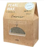 Свеча ароматическая Emocio Pearl wax Cashmere Green с хлопковым фитилём, 350 г — фото 1