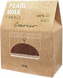 Свеча декоративная Emocio Pearl Wax Red с хлопковым фитилём, красная, 350 г — фото 1