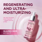 Сыворотка для лица Eveline Cosmetics Pink Snail Glazed Skin Effect с пептидами, увлажняющая, 30 мл — фото 2