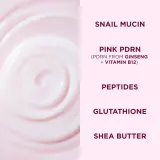 Сыворотка для лица Eveline Cosmetics Pink Snail Glazed Skin Effect с пептидами, увлажняющая, 30 мл — фото 4