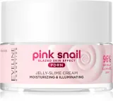 Крем для лица Eveline Cosmetics Pink Snail Glazed Skin Effect с гиалуроновой кислотой и маслом ши, 50 мл — фото 1