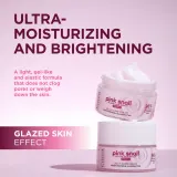 Крем для лица Eveline Cosmetics Pink Snail Glazed Skin Effect с гиалуроновой кислотой и маслом ши, 50 мл — фото 2