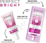 Солнцезащитное средство для лица Eveline Cosmetics Perfect Bright SPF 50 с витамином C, с ниацинамидом, 30 мл — фото 2
