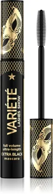Тушь для ресниц Eveline Cosmetics Veriete Lashes Show удлиняющая, для объёма, чёрная, 10 мл