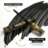 Тушь для ресниц Eveline Cosmetics Veriete Lashes Show удлиняющая, для объёма, чёрная, 10 мл, оттенок Black — фото 3
