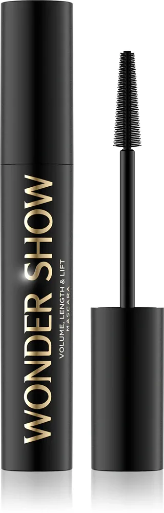Тушь для ресниц Eveline Cosmetics Wonder Show удлиняющая, для объёма, чёрная, 7 мл