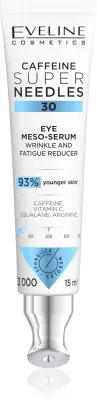 Сыворотка для кожи вокруг глаз Eveline Cosmetics Caffeine Super Needles 30 с кофеином, с витамином C, 15 мл