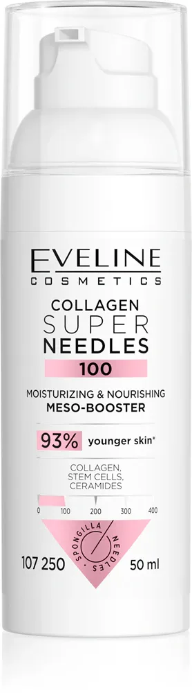 Сыворотка для лица Eveline Cosmetics Collagen Super Needles 100 с коллагеном, с эластином, 50 мл