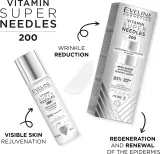 Сыворотка для лица Eveline Cosmetics Vitamin Super Needles 200 с гиалуроновой кислотой, для любого типа кожи, 30 мл — фото 2