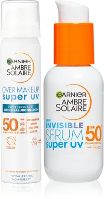 Набор солнцезащитный Garnier Ambre Solaire Super UV спрей и сыворотка, 2 шт