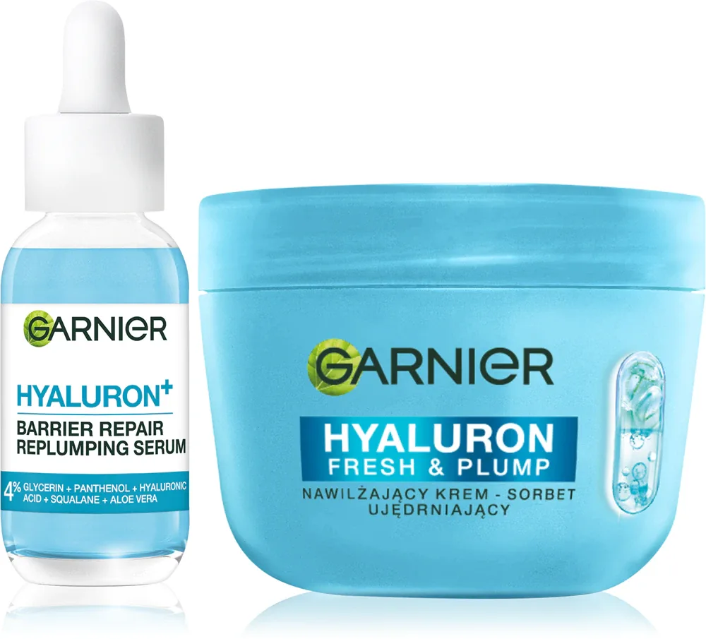 Набор для лица Garnier Hyaluron крем-сорбет и сыворотка увлажняющие, 2 шт