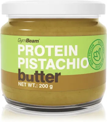 Фисташковая паста GymBeam Protein Pistachio Butter, с сывороточным протеином, 200 г