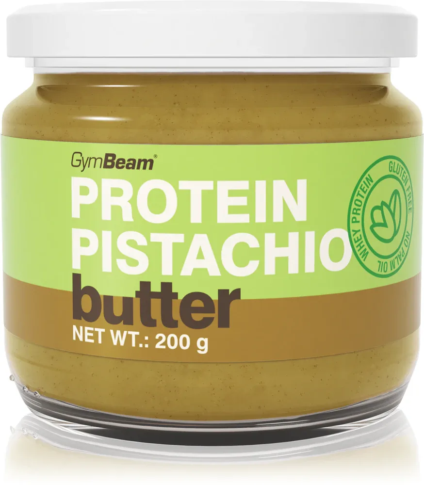 Фисташковая паста GymBeam Protein Pistachio Butter, с сывороточным протеином, 200 г