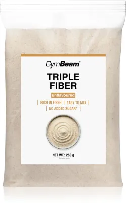 Клетчатка GymBeam Triple Fiber, порошок, с инулином и псиллиумом, 250 г smak Unflavored
