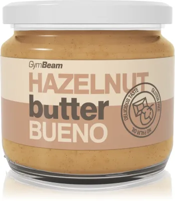 Ореховая паста GymBeam Bueno Hazelnut Butter, с фундуком и белым шоколадом, 340 г