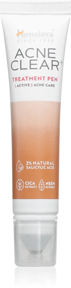 Средство для локального ухода за кожей лица Himalaya Herbals Acne Clear+ Treatment Pen с салициловой кислотой, с аппликатором, 15 мл