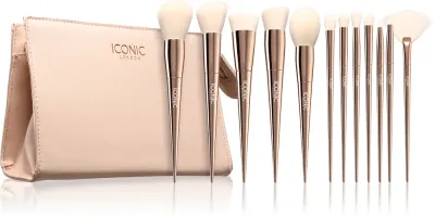 Набор кистей для макияжа ICONIC London Ultimate Brush Set для кремовых и пудровых средств, подарочный
