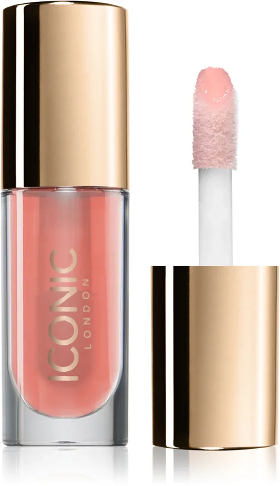 Масло для губ ICONIC London Lustre Lip Oil увлажняющее, с высоким блеском, 6 мл, оттенок She's A Peach