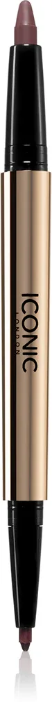 Карандаш для глаз ICONIC London Smokey Eye Duo Kajal стойкий, насыщенного цвета, 0,85 г, оттенок Spiced Plum