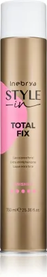 Лак для волос Inebrya Style-In Total Fix сверхсильной фиксации, для всех типов волос