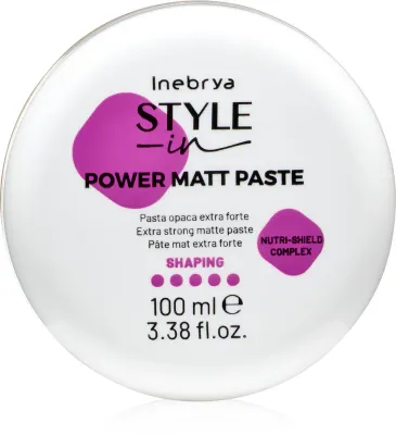 Паста для волос Inebrya Style-In Power Matt Paste сильной фиксации, матовая, 100 мл