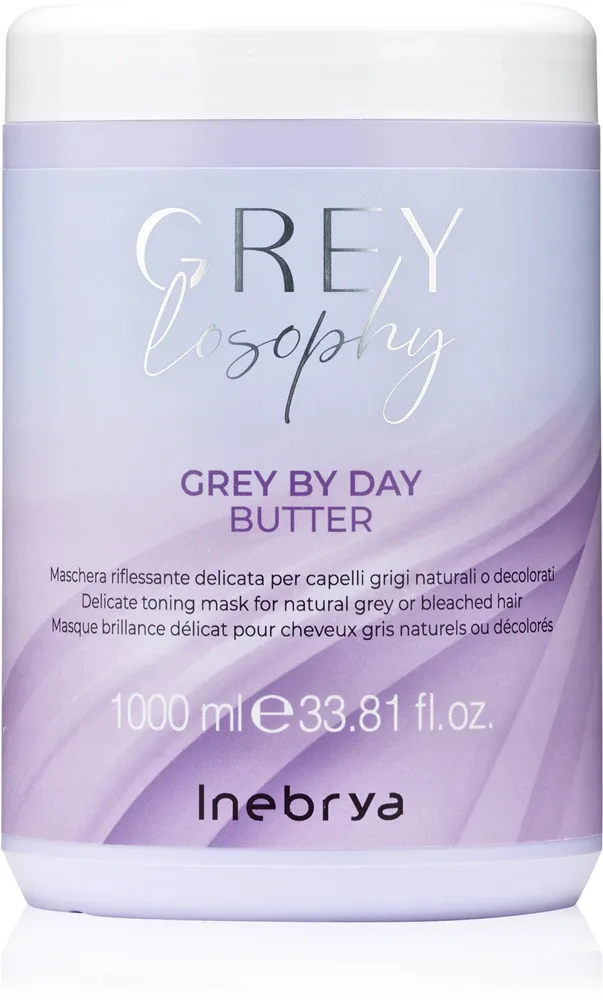 Маска для волос Inebrya Greylosophy Grey By Day Butter для седых и окрашенных волос, с маслом ши