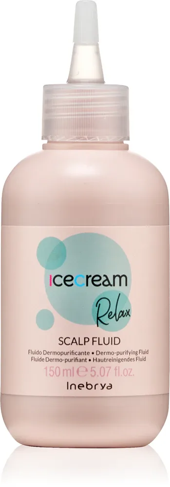 Флюид для кожи головы Inebrya Ice Cream Relax Scalp Fluid Pre-shampoo с экстрактом крапивы и ментолом, гелевый, 150 мл na pokožku hlavy