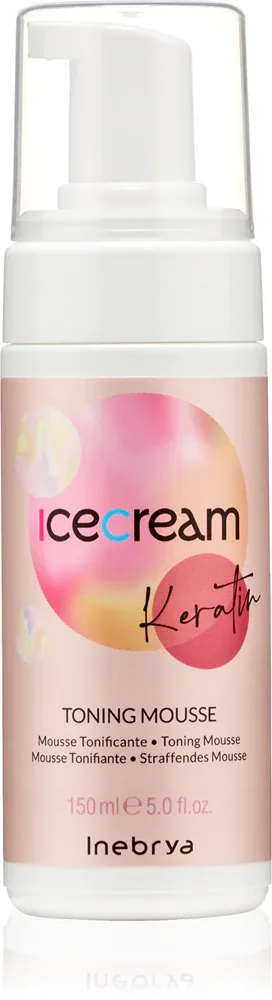 Несмываемый кондиционер для волос Inebrya Keratin Toning Mousse для сухих волос, восстанавливающий, 150 мл s keratinem