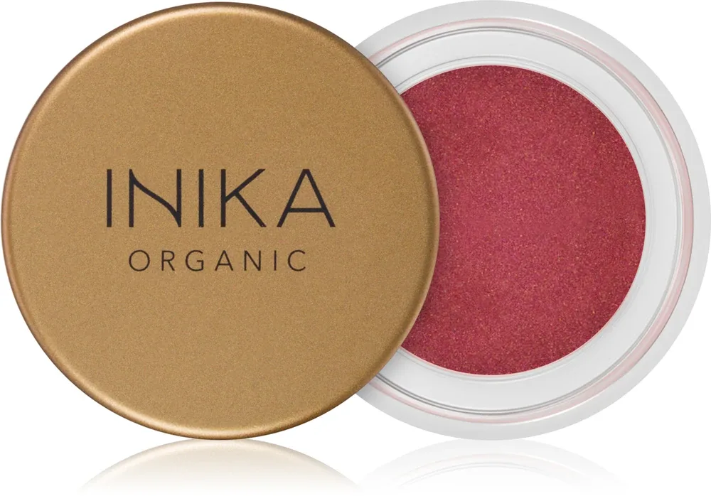 Кремовое средство для губ и щёк INIKA Organic Lip Cheek многофункциональное, с перламутровым эффектом, 3,5 г, оттенок Petals