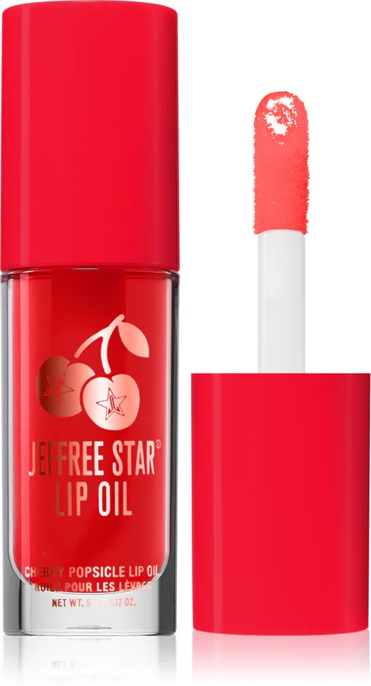 Масло для губ Jeffree Star Cosmetics Lip Oil увлажняющее, с высоким блеском, 5 г, оттенок Cherry Popsicle