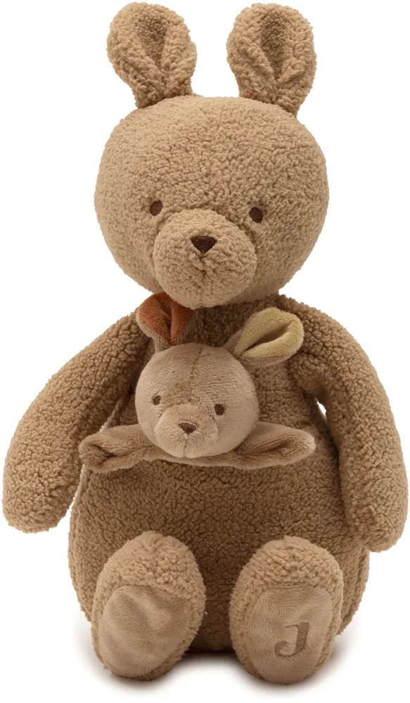 Игрушка мягкая JOLLEIN Kangaroots Stuffed Animal детская плюшевая, коричневая, 1 шт 0m+