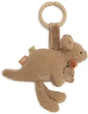 Игрушка подвесная JOLLEIN Kangaroots Musical Hanger детская плюшевая, коричневая, 1 шт 0m+ — фото 1