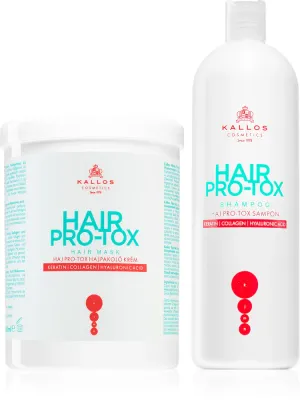 Набор для ухода за волосами Kallos Hair Pro-Tox шампунь и маска, для сухих и повреждённых волос, 1 шт