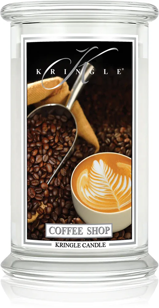 Свеча ароматическая Kringle Candle Classic Coffee Shop с согревающим гурманским ароматом, соевый воск, 623 г
