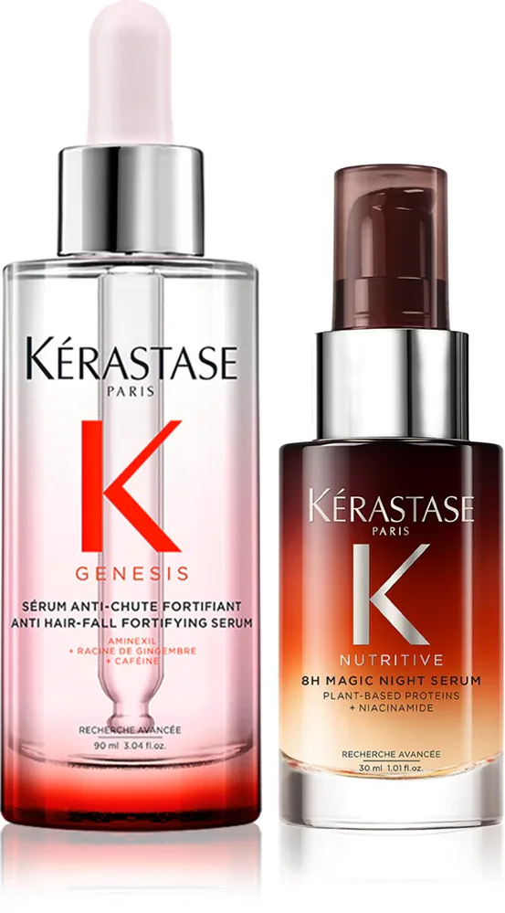 Kérastase Nutritive & Genesis - Набор сывороток для волос Kerastase Nutritive Genesis укрепляющая и ночная восстанавливающая, 1 шт