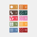 Игрушка-пазл детская Kolorky Puzzle Two Piece Shapes Numbers развивающая, 10 шт — фото 2