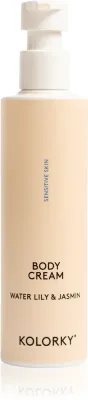Крем для тела Kolorky Body Cream Sensitive Skin для чувствительной кожи, питательный, 190 мл Watter Lilly & Jasmin