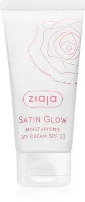 Дневной крем для лица Ziaja Satin Glow Moisturising Day Cream увлажняющий, SPF 30, 50 мл