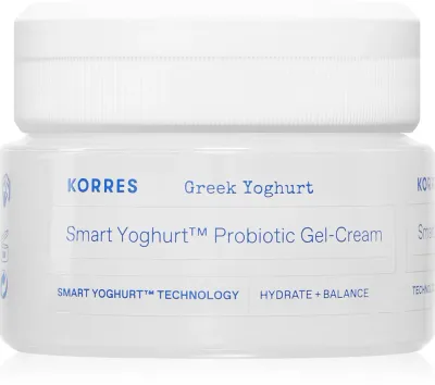Гель-крем для лица Korres Smart Yoghurt Probiotic Gel-Cream увлажняющий, с пробиотиками, 40 мл