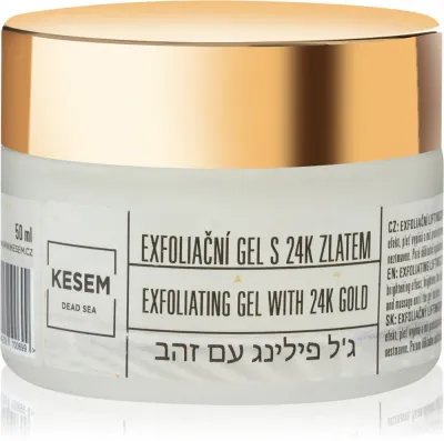 Гель для умывания KESEM Exfoliating Gel with 24K Gold отшелушивающий, с золотом, 50 мл