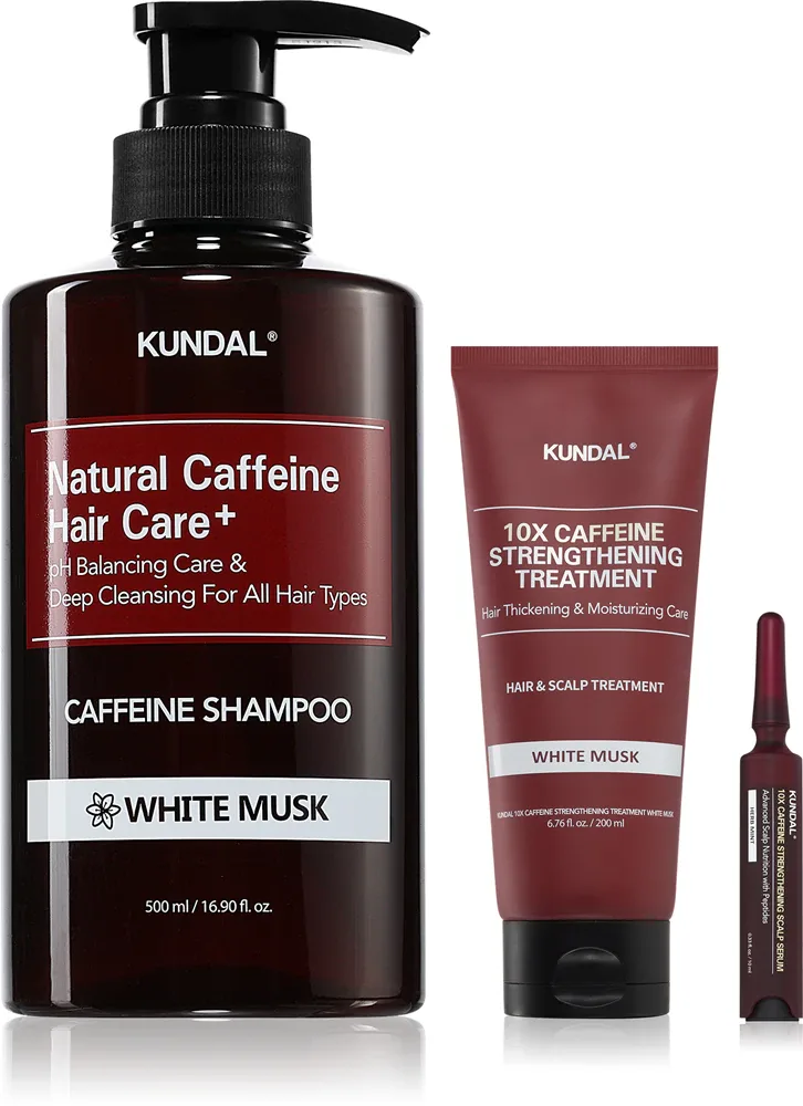 Набор для ухода за волосами KUNDAL Caffeine Strengthening с кофеином, 1 шт