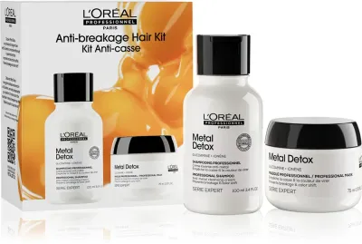 L’Oréal Professionnel Serie Expert Metal Detox - Набор для волос L’Oreal Professionnel Serie Expert Metal Detox для окрашенных и повреждённых волос, дорожный